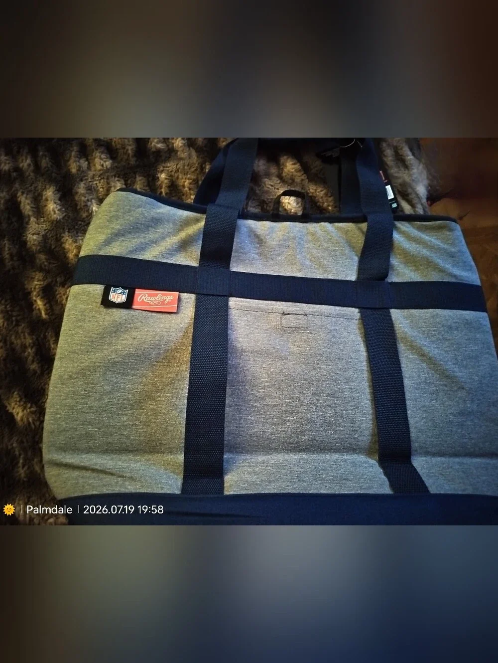 Grey Los Angeles Rams Logo Tote Bag by Coleman
